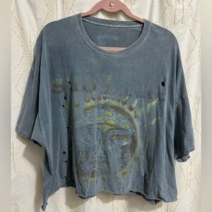UO Sublime Cropped/Distressed Tee